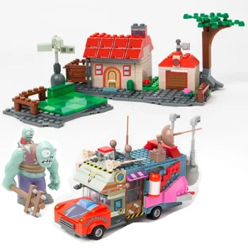 

2019 New Plants Vs Zombies Set Anime Garden Maze Struck Game Building Blocks Bricks Toys For Children