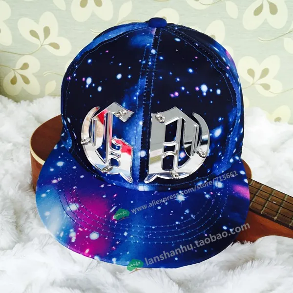 Популярные бейсболки Bigbang G-dragon GD Snapback galaxy Star Sky Hat galaxy Snapback унисекс хип-хоп Peaked Hat Повседневная Уличная - Цвет: 6