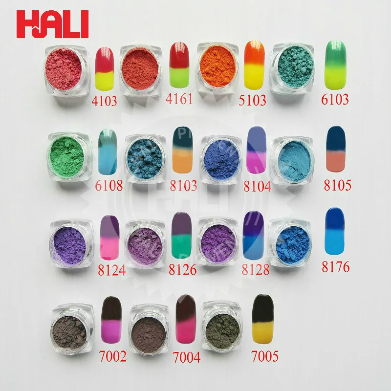 

supply color to color thermochromic pigment, thermochromic powder,heat sensitive pigment,10gram per color, free shipping