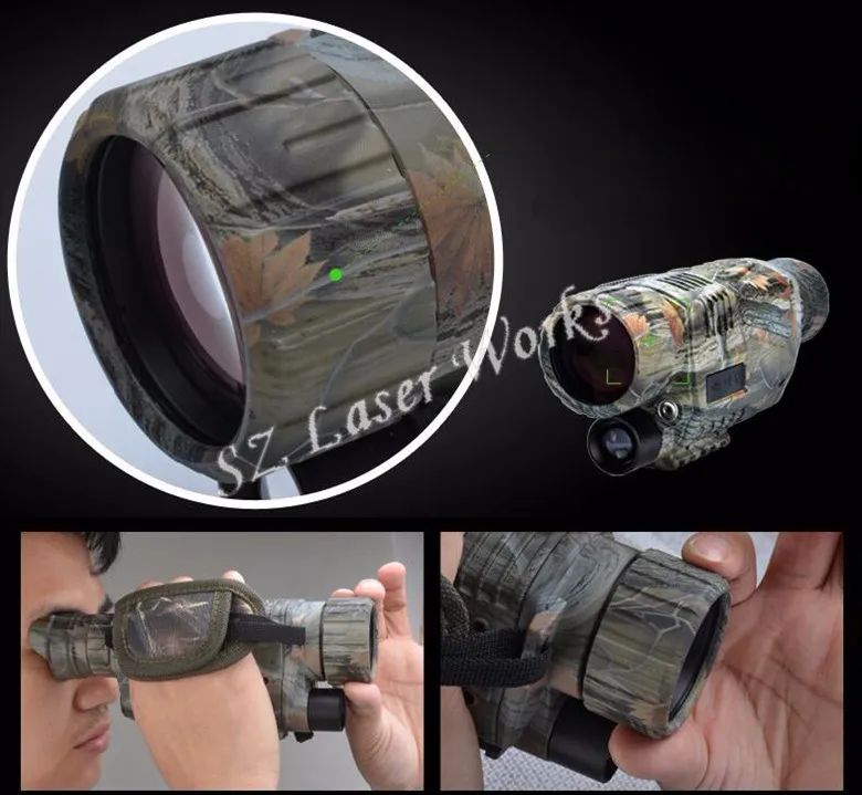 monocular 5x40 escopo de visão noturna tira