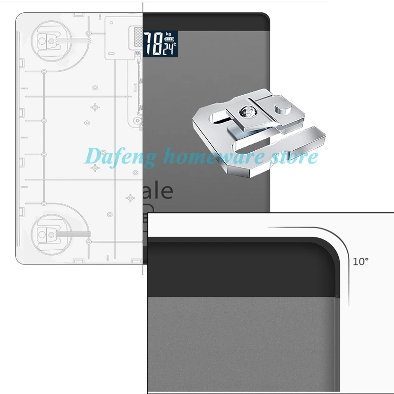 Весы для ванной, цифровые весы для тела, умные весы s, электронные весы, 4 цвета, квадратные 180 кг