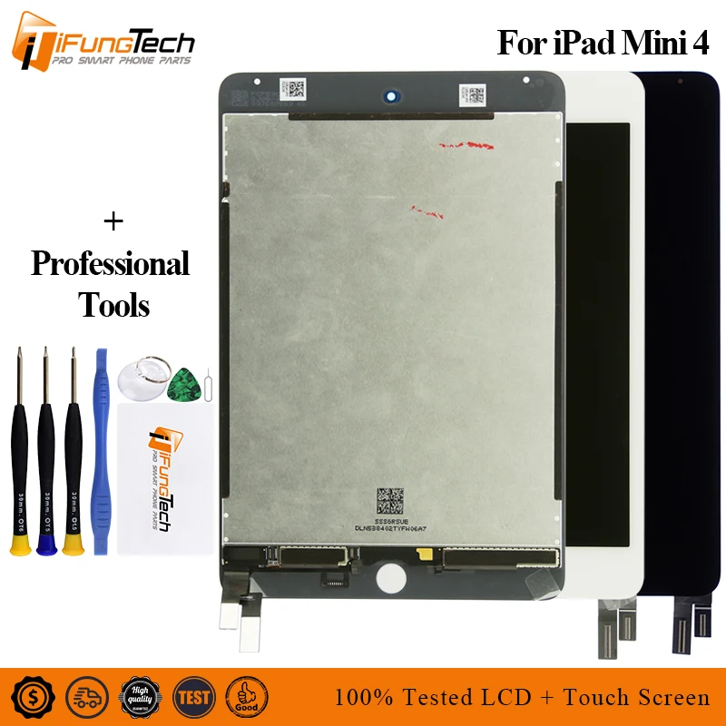 

Best Quality 9.7'' For iPad mini 4 Mini4 A1538 A1550 LCD Display Touch Screen Digitizer Panel Assembly Replacement Part