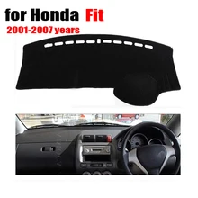 Правый руль автомобиля приборной панели крышки для Honda старый Fit 2001 до 2007 лет консоли избежать light pad dashmat авто аксессуары