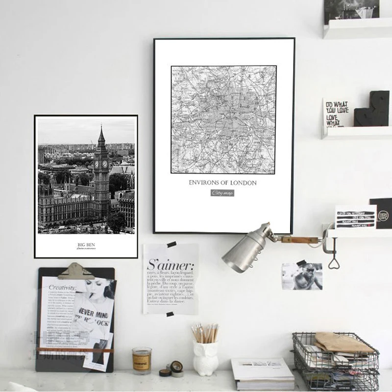 Nordic City Landscape Of London Wall Art Canvas Posters Painting