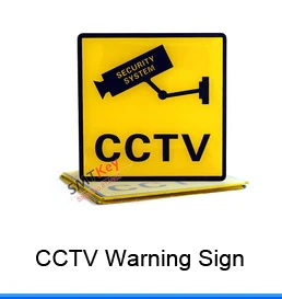 Acrylic waterproof cctv surveillace warning sign