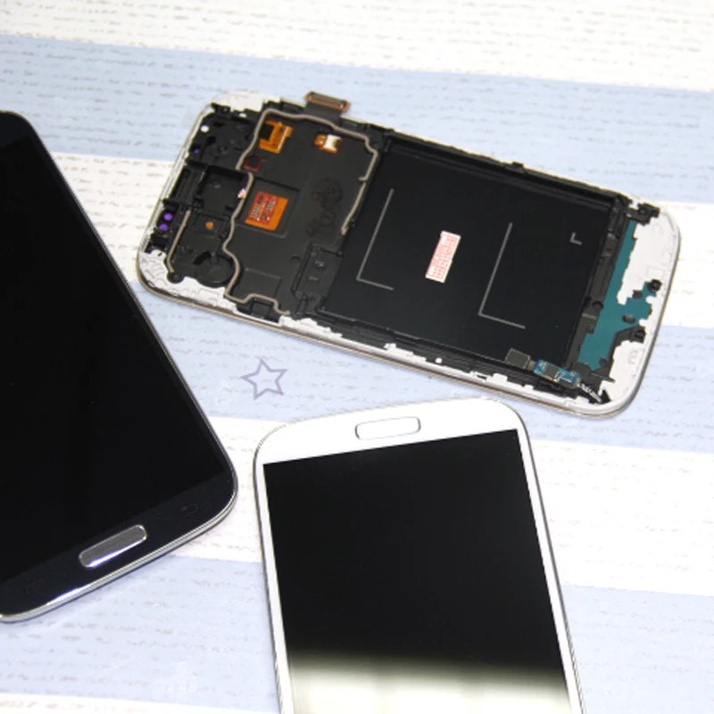 i9505 lcd For SAMSUNG GALAXY S4 LCD Display Touch Screen Digitizer Assembly replacement parts with Bezel Frame display | Мобильные