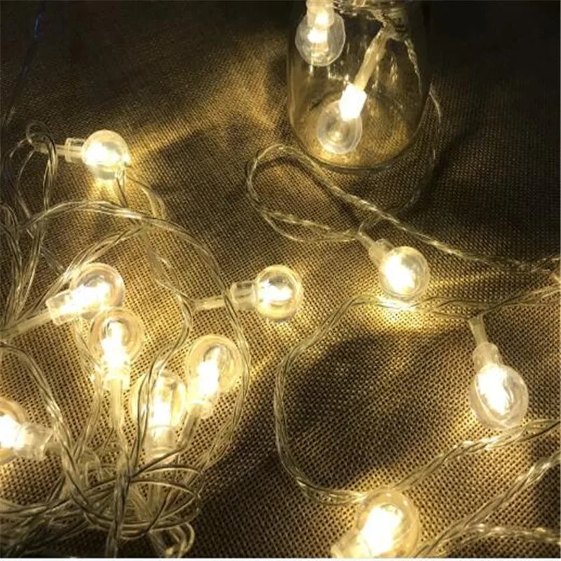 10 м 33FT 100 светодиодов пузырьковый шар струнные огни 220 в праздник украшение лампа фестиваль рождественские Огни наружное водостойкое освещение