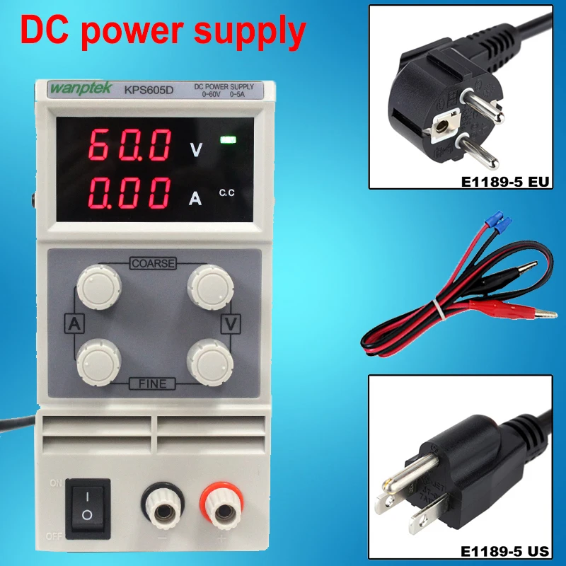 

switching power supply Adjustable DC power supply 0-60V 0-5A digital display DC Power Supply input 115V-230V