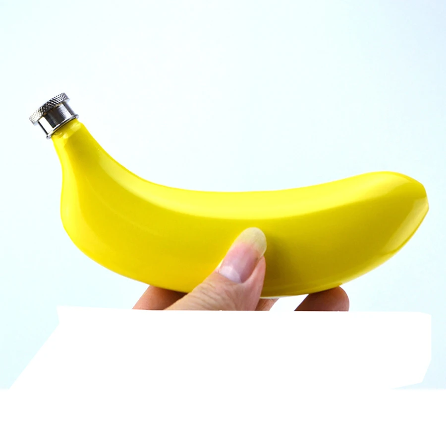

Stainless Steel Banana Special-shaped Jug Hip AlcooWhisky Flask 5 oz Matara stussy Wine Beer Flask with Alcohol bridesmaid gift
