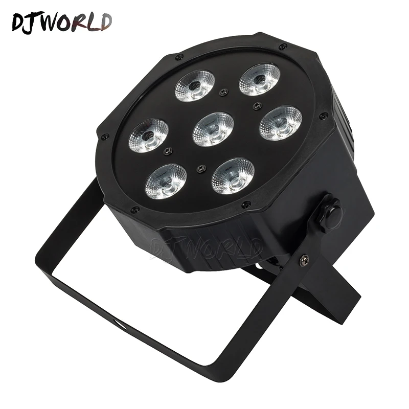 Djworld светодиодный Par 7x12 Вт/7x18 Вт/54x3 Вт/12x3 Вт RGBW/12x3 Вт Ультрафиолетовый цветной Par DMX512 для дискотеки DJ вечерние светильник KTV - Цвет: LED Par 7X12W