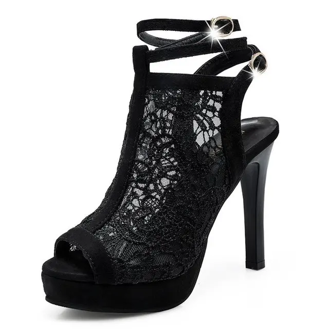 

2019 summer new fish mouth super high with Roman fashion bud silk yarn Roman shoes