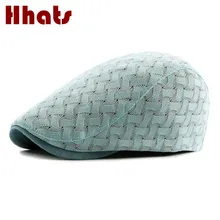 Который в душе дышащий Женский Летний козырек твердый винтажный женский берет Регулируемый головной убор Ретро плоская кепка Утконос косая Кепка кость
