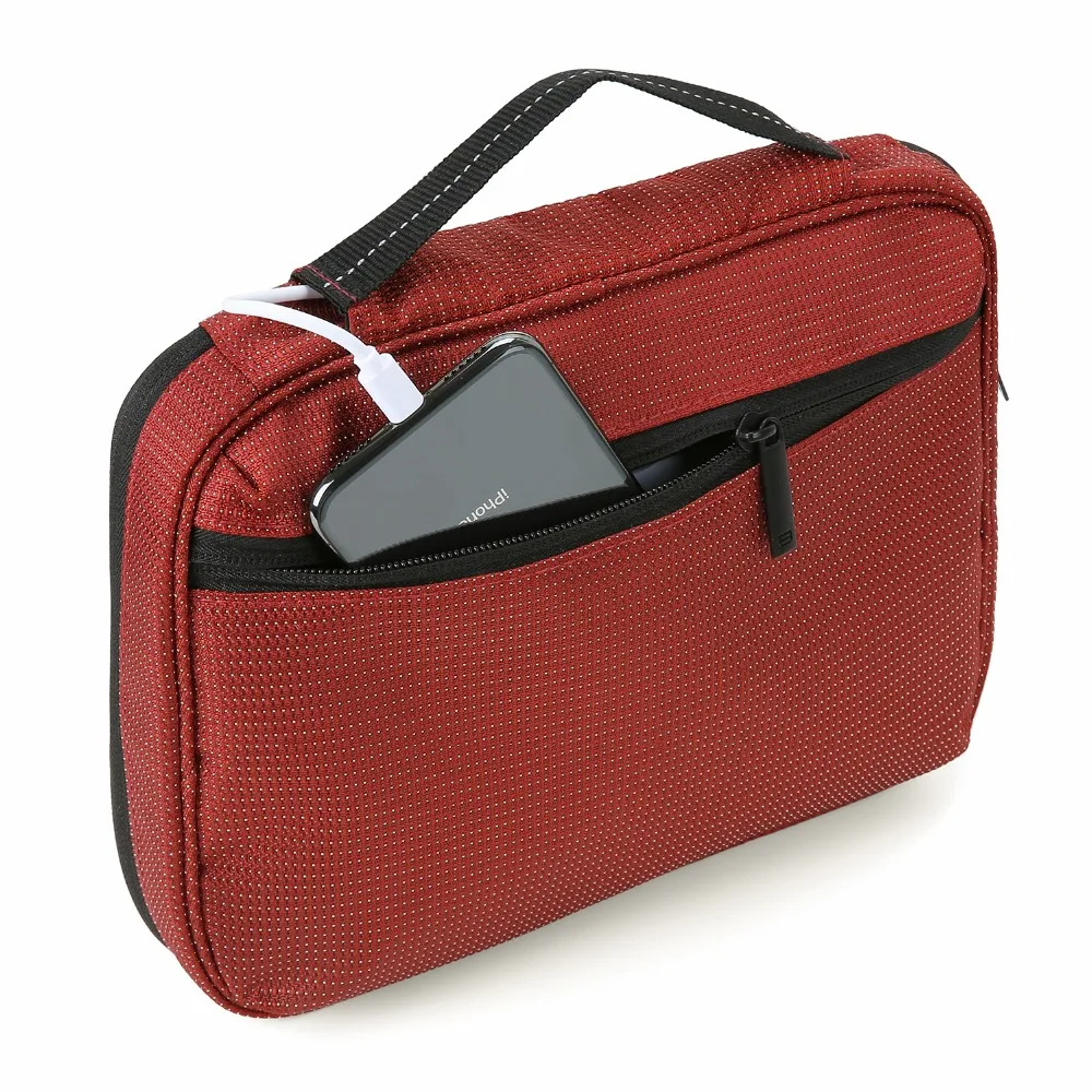 Bagsmart, водонепроницаемые электронные аксессуары, дорожная сумка-Органайзер, мужская дорожная сумка с кабелем для внешнего аккумулятора, SD карта, подходит для iPad Mini