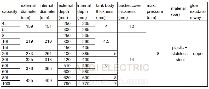 4L pressure tank pressure bucket