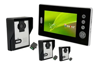 

7Inch 2.4Ghz Wireless Intercom Unlock Video Door Phone With 3Camera