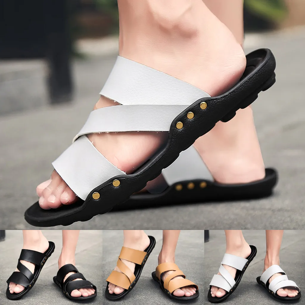

New Simple Slippers Men Women Hotel Travel Men Fashion Flip Flops Beach Soft Bottom Shoes Wild Comfortable Outdoor Slippers