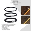 Davieslee 4/6/8mm Leather Bracelet For Men Black Braided Rope Stainless Steel Clasp 20/23/25cm Men's Bracelet DLBM118 ► Photo 3/6