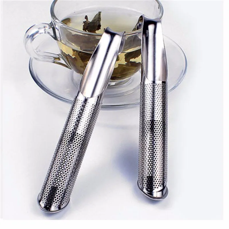 1pc Stainless Steel Tea Infuser Creative Pipe Design Strainer for Mug Fancy Filter Metal Puer Tool | Дом и сад