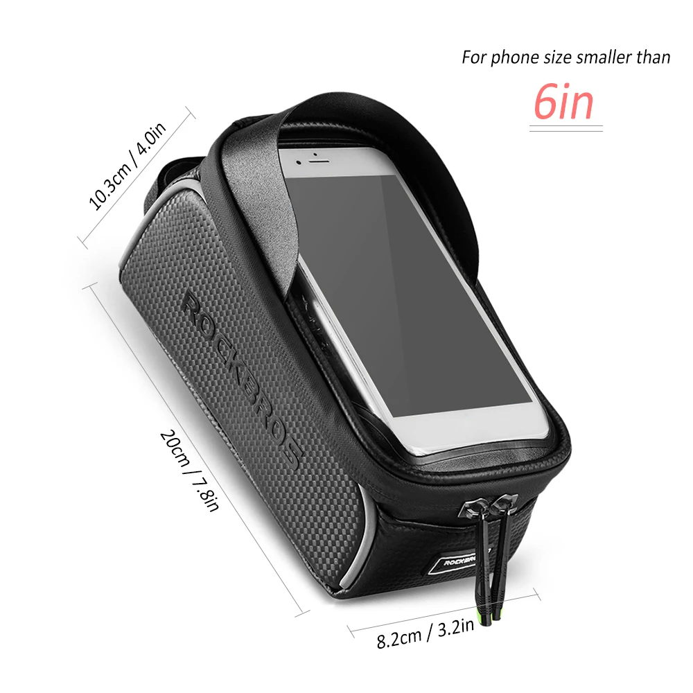 Cheap Bike Phone Bag Top Tube Bag Cycling Front Frame Bag Phone Holder Touch Screen Bike Phone Pouch Front Pannier Case 5