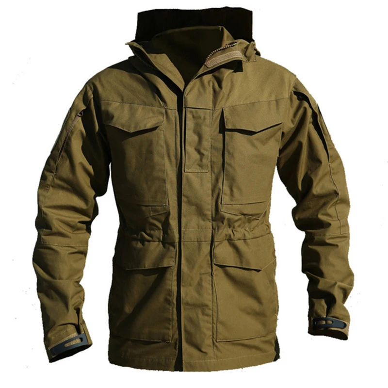 online M65 REINO UNIDO EUA Roupas Do Exército Ao Ar Livre Tático Homens Blusão de Inverno Outono Casaco Moletom Com Capuz Jaqueta Campo Militar À Prova D Água