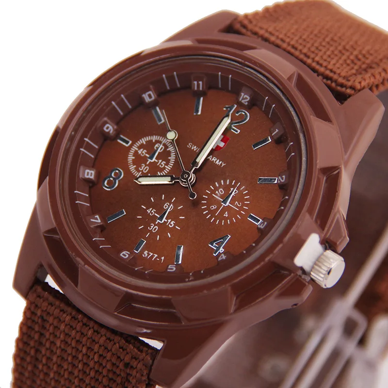 

Dropshipping Military Men Watch Nylon Strap Quartz Movement Watch Top Brand Luxury Casual Sport Wrist Watch for Men Uhren herren