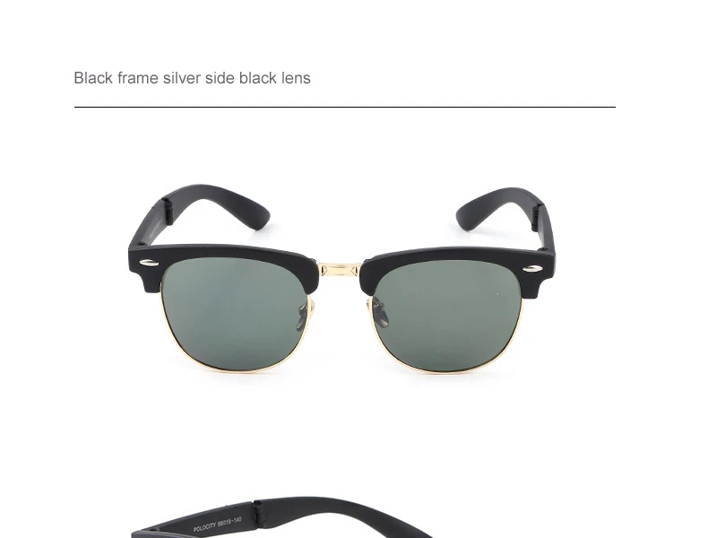 Винтажные складные солнцезащитные очки для мужчин и женщин, классические модные брендовые дизайнерские очки без оправы, солнцезащитные очки oculos de sol feminino