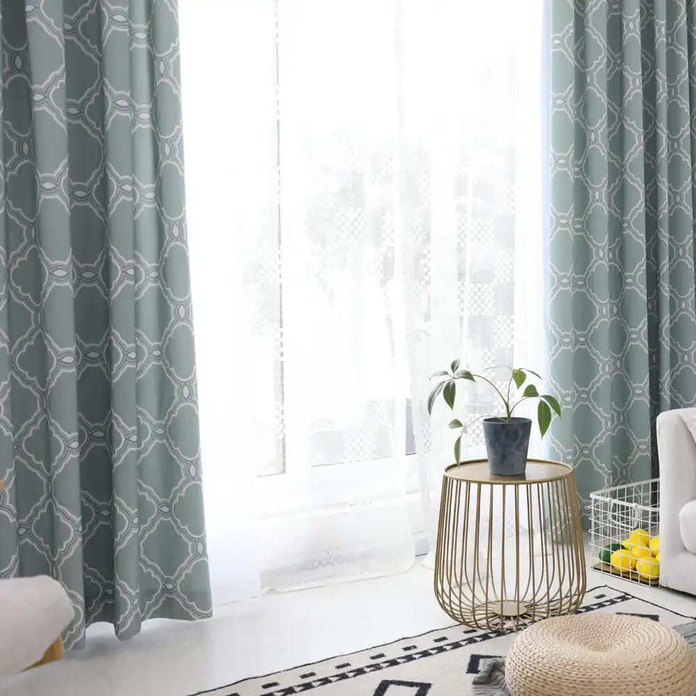 p.o.f gedruckt vorhang für wohnzimmer fenster behandlung