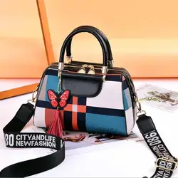 Новинка 2019 г. Элегантная сумка на плечо для женщин Роскошные дизайнерские сумки сливы лук сладкий Crossbody