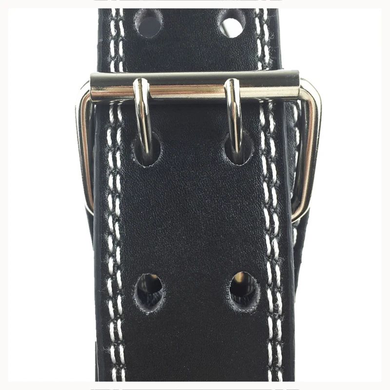 New Sale Weight Lifting Belt High Quality PU Leather Gym Belt Fitness Equipment Wide Back Support Weightlifting Belt, Black