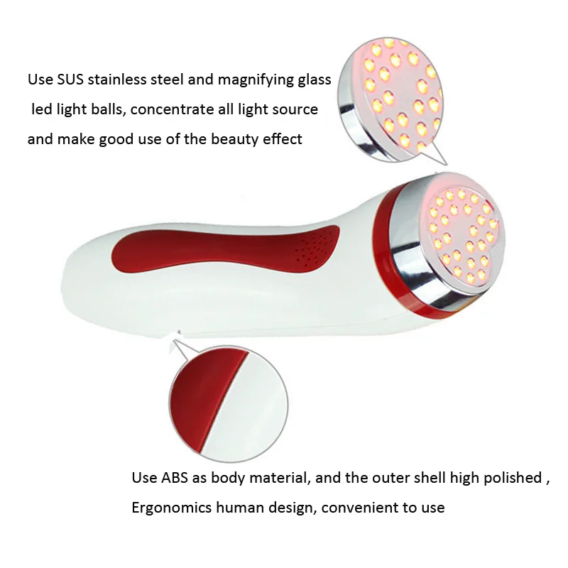Aquecimento Profissional Vermelho Led Enrugamento Ponto Pigmento Remoção Borracha Pele Aperto Resurfacing Facial Beleza Máquina Ipl Luz 4 ponto pigmento remoção borracha pele aperto resurfacing facial beleza máquina