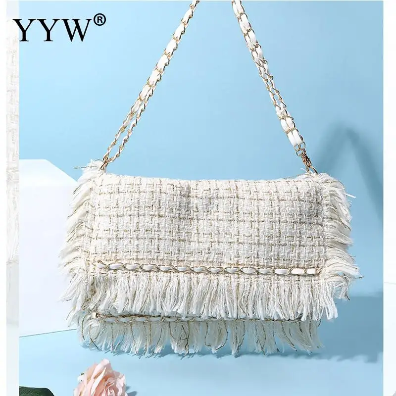 white Delle Sera Canapa Tracolla Frizione Del E Pacchetto Superficie Sacchetto Bianco Partito Pochette Nappe A Borse Da Black Donne Di Kawaii Della Borsa Morbida Nero Giorno 4w1zzq