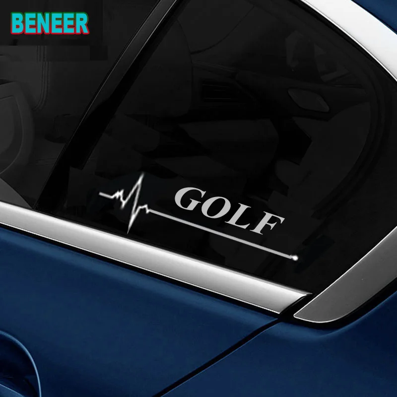 

1Pair KK car windows stickerr for Volksagen gti golf 4 5 6 7