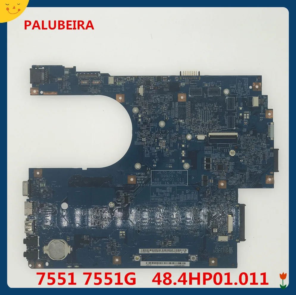 PALUBEIRA MBPT901001 MB. PT901.001 для acer aspire 7551 7551G материнская плата ноутбука JE70-DN 48.4HP01.011 DDR3 разъем S1