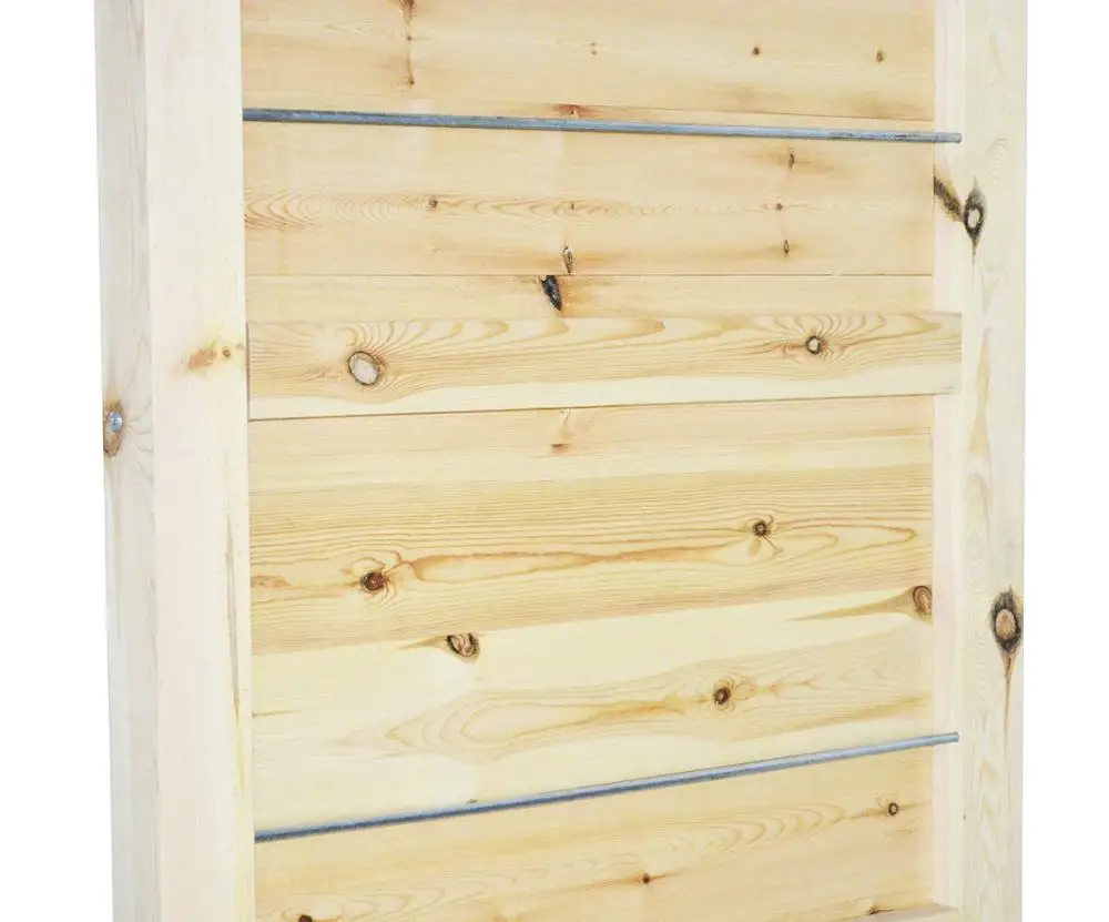 DIYHD дверная плита сарая узловатая сосновая деревянная дверная панель стиль лофт 2 3/" Толстая Дверная панель незавершенная