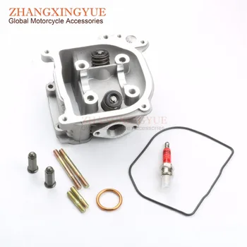 

39mm-52mm EGR Cylinder Head Assembly & A7TC Spark Plug for Baotian BT49QT-2C Falcon 7 Smart Rider 9 Sprint 9F GY6 139QMB 50cc 4T