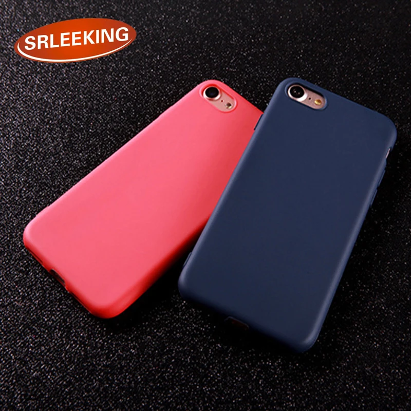 

SRLEEKING Case for iPhone 7 Case Protective Shell Candy Color for iPhone 5 5S 6 6plus 7plus for iphone X Cover Case