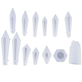 

Transparent Silicone Mould Dried Flower Resin Decorative Craft Diy Crystal Pendulum Mold Epoxy Resin Molds For Jewelry