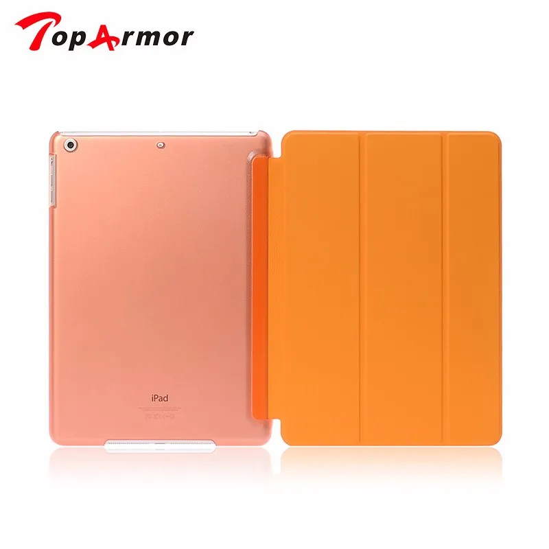 TopArmor роскошный чехол-подставка из искусственной кожи для ipad mini 2 с прозрачной смарт-задней крышкой для Apple ipad mini 1 2 3