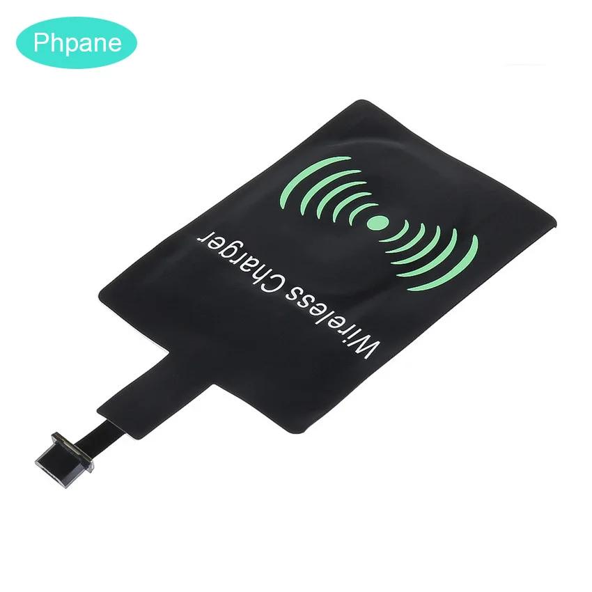

QI Wireless Charger Receiver Type C Adapter Charging On For Iphone 5s SE 6 s 7 Xiaomi Redmi Note 7 5 Samsung For Huawei P20 Lite