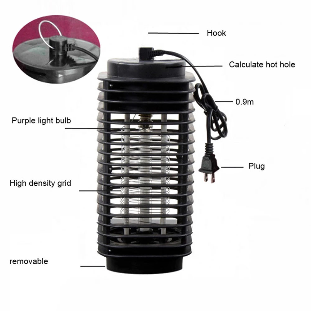 AC110/220 V комаров убийца 3 Вт EU/US Анит-противомоскитная лампа UV светильник насекомых мухобойка Электрический Mosqutio убийца отпугиватель вредителей
