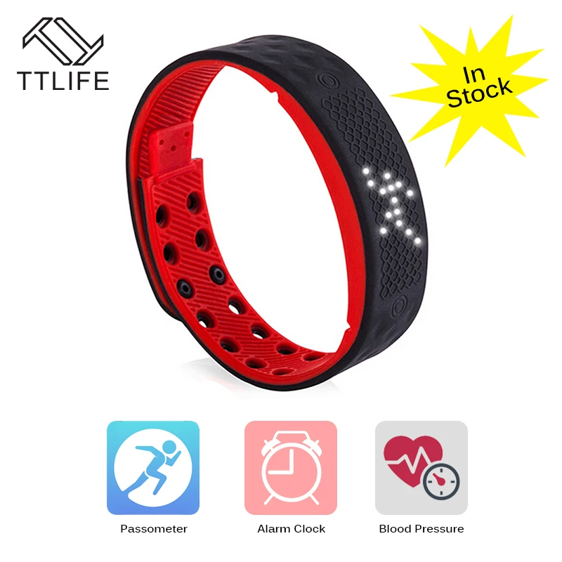 TTLIFE TW2 Smart Watch LED Light Fitness Tracker Bracelet Pedometer Monitor NO Bloodpressure Heart Smart wristband