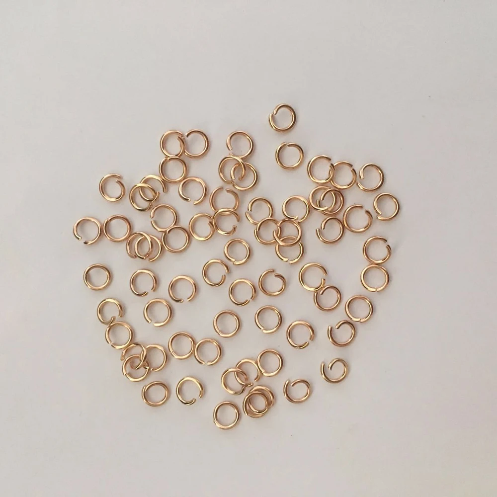 

500pcs/lot 0.8*5mm 3 Colors Stainless Steel Jump Rings Single Loops Open DIY Split Rings For Jewelry Making Accessories