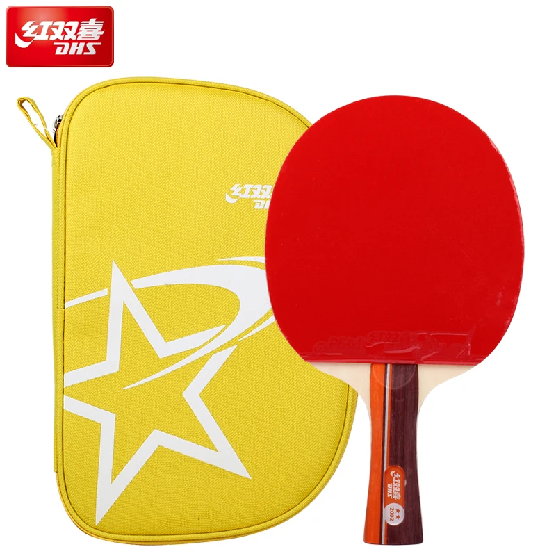 Double Happiness Dhs Table Tennis Racket Double Pimples in Rubber Ping