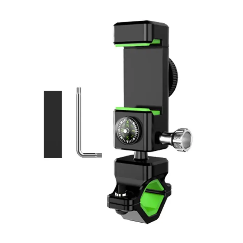 

Bicycle Handlebar Mount Bracket Motorbike Phone Holder With Compass Bracket for iPhone Samsung 3.5-6.5 inch Cellphone