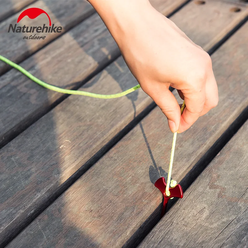 

Naturheike 4pcs set Camp Wind Rope buckle Herringbone floor Nails Tent Pegs Camping Hiking Travel Kits Deck Floor pegs