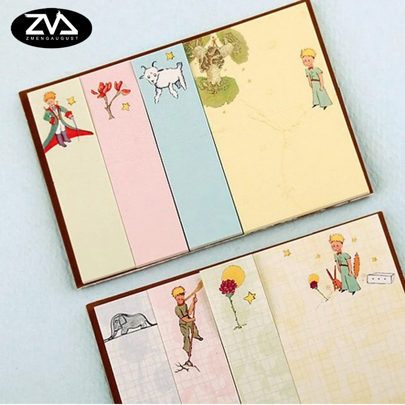  1X Creative little Prince Memo Pad weekly plan Sticky Notes Post  stationery School Supplies Planner Paper Stickers 