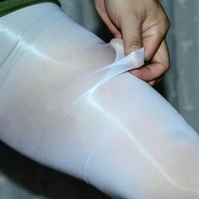 hot Oil bright pants men's sleeves pantyhose tights army green ultra-thin pantyhose bag egg sexy