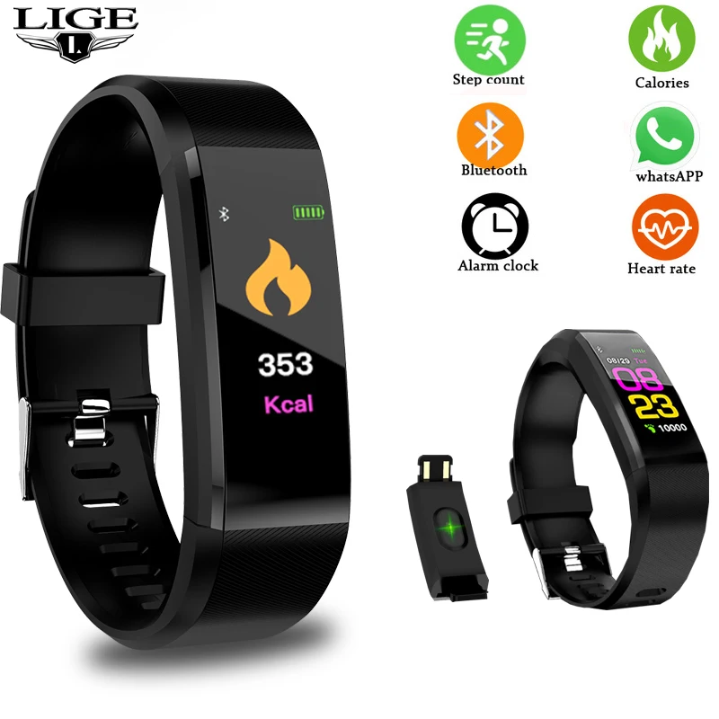 

Multifunction Sport Smart Bracelet Fitness Tracker Smart Watch Men Blood Pressure Heart Rate Monitor Pedometer Smart Wristband