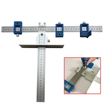 Деревообрабатывающий инструмент, алюминиевый сплав, карманное отверстие, джиг, набор, дырокол, локатор, сверло, направляющая втулка для ящика, шкафа, оборудование, джиг