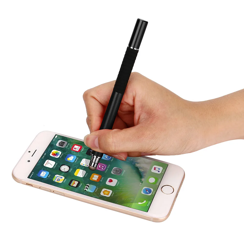 

2IN1 High Precision Capacitive Universal Touch Screen Stylus Pen For iPhone normal pen to write Double-head touch screen stylus